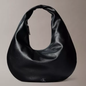 Pebble Grain Crescent Shoulder Bag