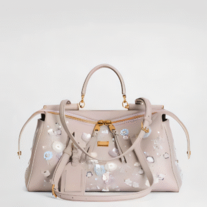 Medium Vittoria handbag with embroidery