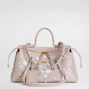 Medium Vittoria handbag with embroidery