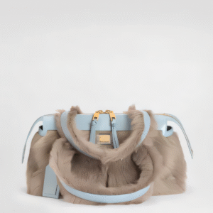 Vittoria shoulder bag in shearling and calfskin