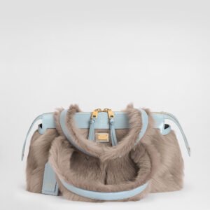 Vittoria shoulder bag in shearling and calfskin