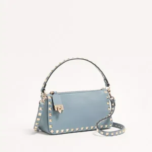 Small Rockstud Grainy Calfskin Crossbody Bag