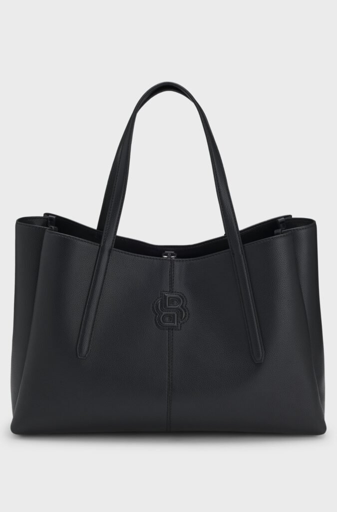 Tote bag with padded Double B monogram