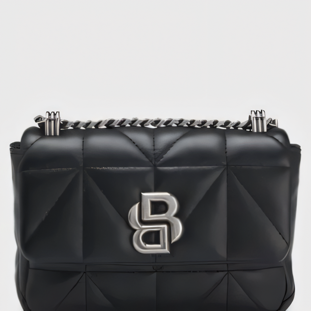 Small quilted shoulder bag with Double B monogram