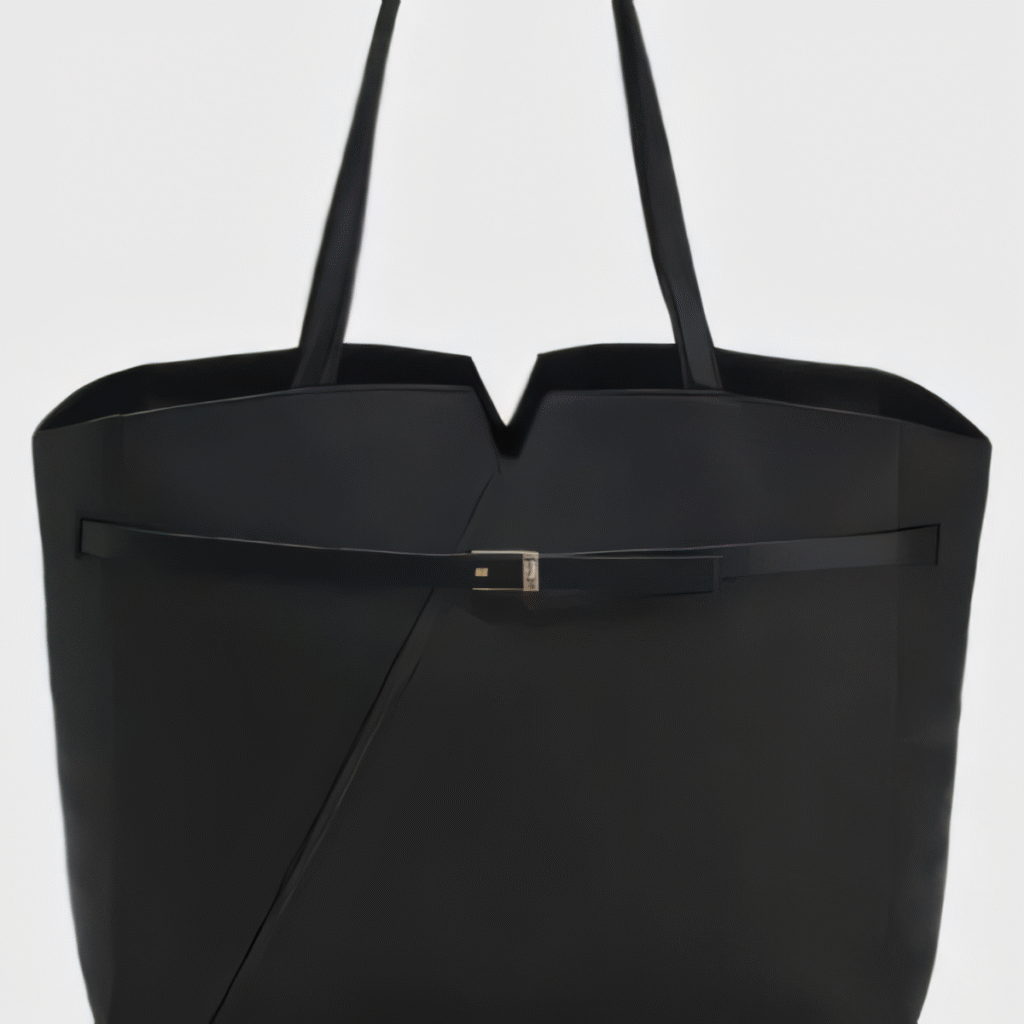 BOSS Revers small leather tote bag with belt detail