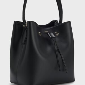 Bucket bag in faux leather