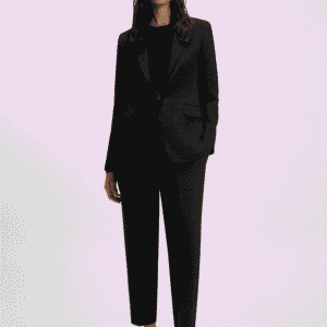 Regular-fit jacket in crease-resistant crepe